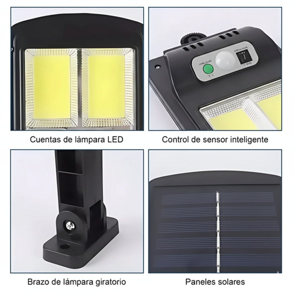 EcoLuz™ – Reflector Solar LED con Control